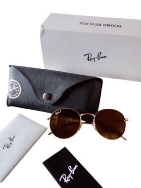 NEW RAY-BAN RBR0103S Gold Brown Polarized Sunglasses 53mm